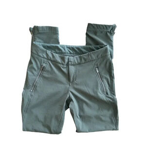 Athleta Wander Stash Pants Green Size 6 Skinny Stretch Comfort Active